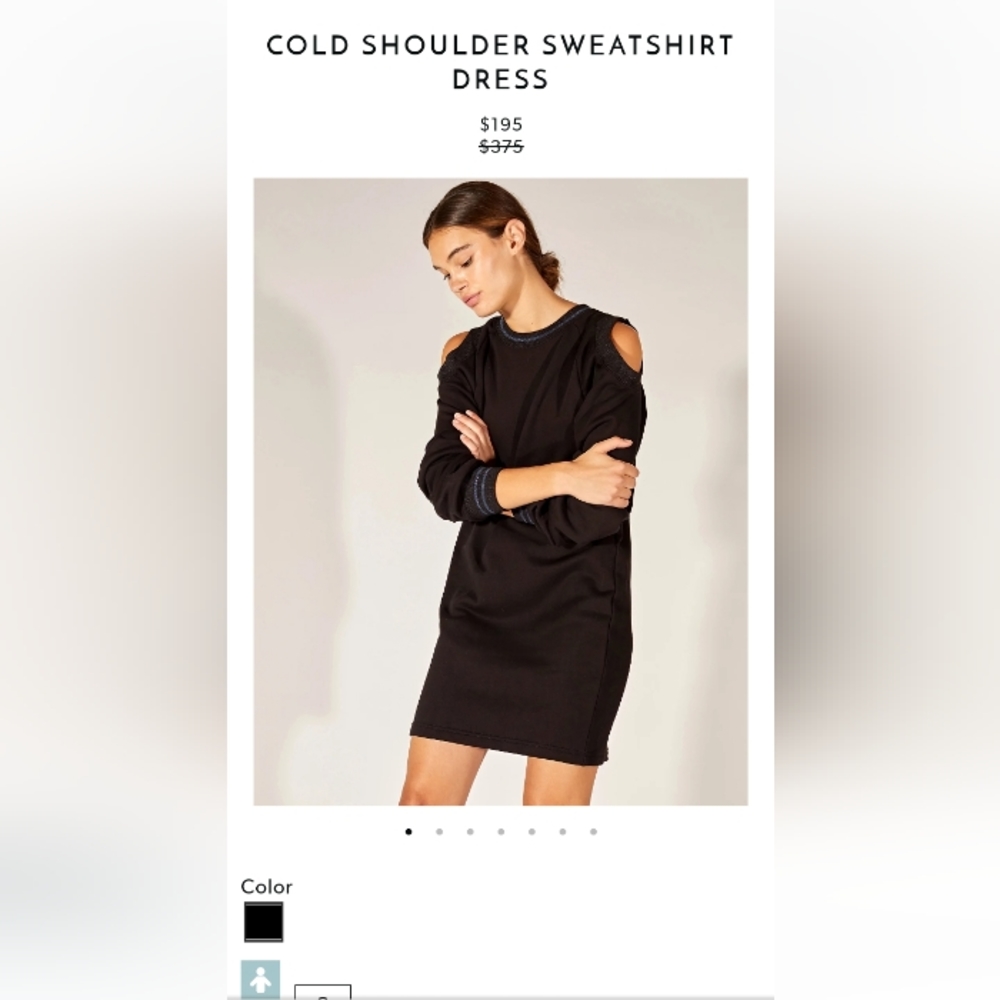 NWOT XS Cynthia Rowley Sweatshirt dress